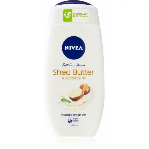 Nivea Shea Butter & Botanical Oil vlažilni gel za prhanje 250 ml za ženske