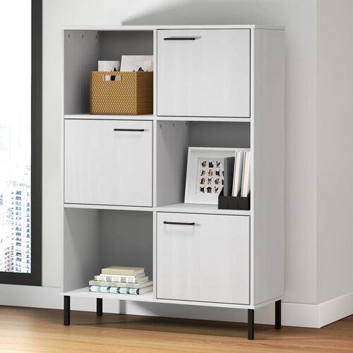  Regal za knjige bijeli 90x35x128,5 cm drveni OSLO Cijene