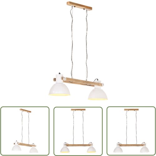  The Living Store Industrijska viseča svetilka 25 W bela 109 cm E27 - Viseča Svetilka, (21745083) Slike
