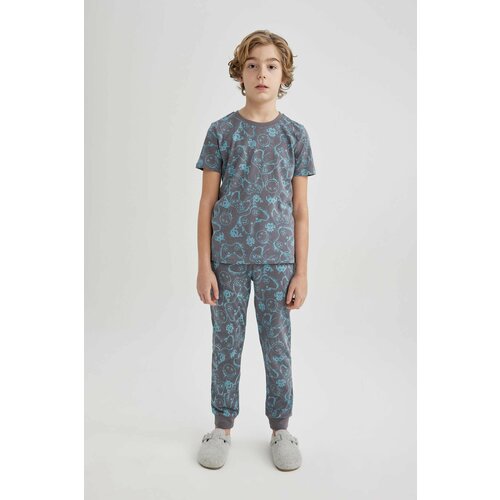Defacto Boy Patterned Short Sleeve Pajama Set Slike