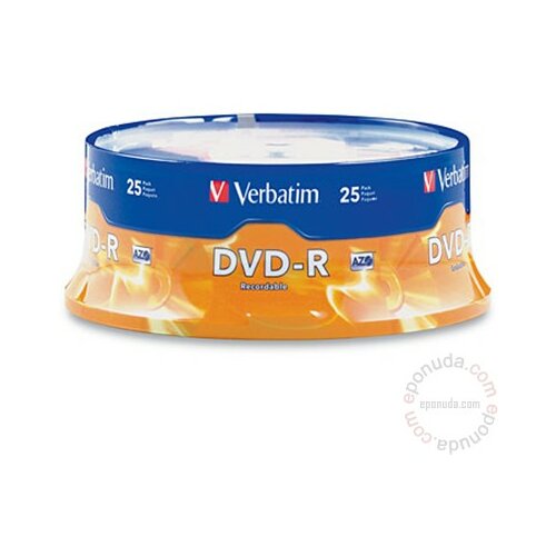 Verbatim Dvd-R 4.7Gb 16X Mat Silver Cb/25 disk Slike