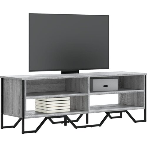 VidaXL TV omarica siva sonoma 122x34x41 cm inženirski les Slike