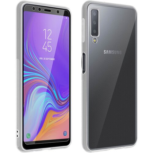 AVIZAR Popolna 360&deg; za&scaron;cita: Transparent soft shell film iz kaljenega stekla 9H str. Samsung Galaxy A7 2018, (20615753) Cene
