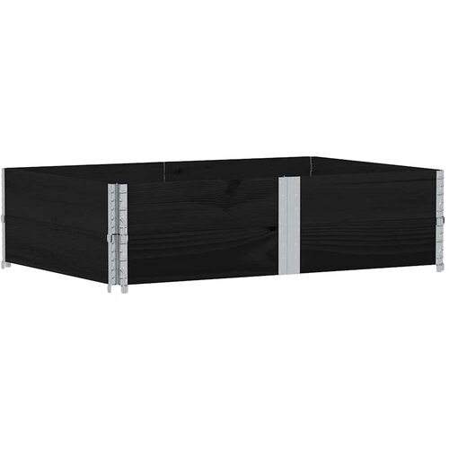  Vrtna sadilica crna 150x100 cm od masivne borovine Slike
