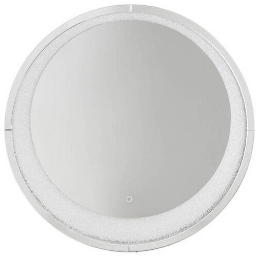 XORA STENSKO OGLEDALO, 100/100/5,5 cm steklo, leseni material Cene