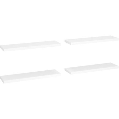 Maison Chic 4 kosi Stenske Police - Viseče police bele 90x23,5x3,8 cm MDF, (21793628) Slike