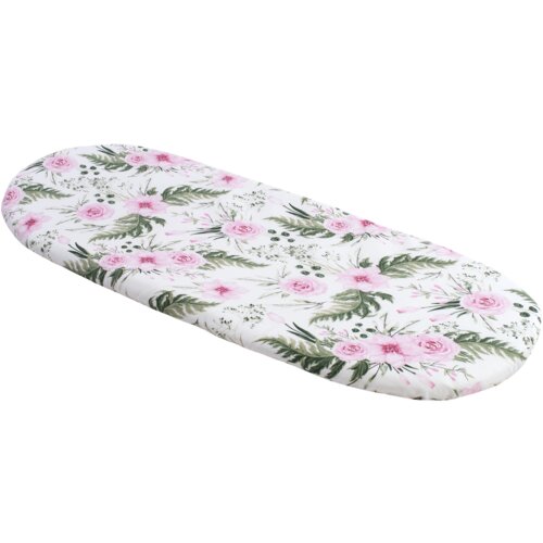 Medi Partners fitted sheet for a stroller – cotton – pink flowers Slike