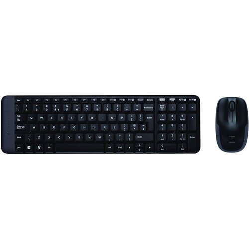 Logitech Brezžična tipkovnica in miška MK220 (ZDA) Cene