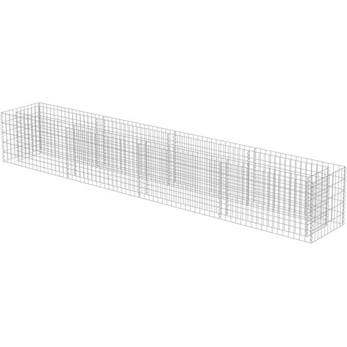  Gabionska sadilica od pocinčanog čelika 360 x 50 x 50 cm Slike