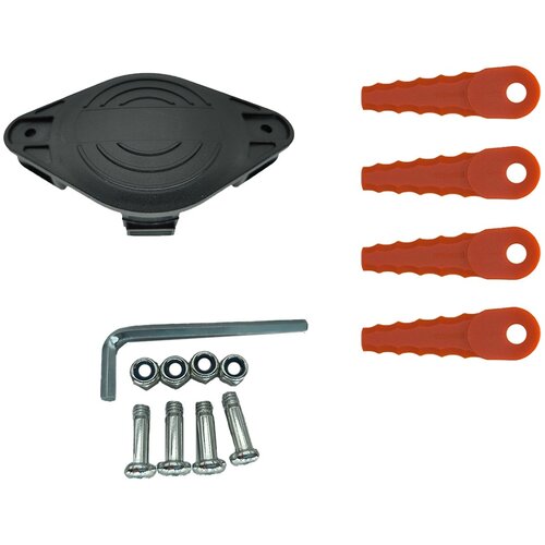 INF Komplet glave kosilnice - Nadomestna glava x 1 + Rezila x 6, Združljivo z BLACK+DECKER, (5000078609) Cene