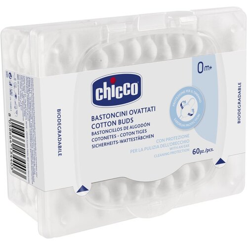 Chicco Cotton Buds vatne paličice za otroke 60 kos Cene