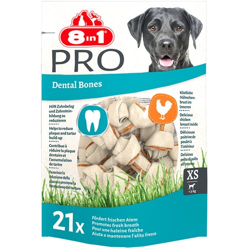 3 + 1 gratis! 4 x 8in1 grickalice za pse - Dental Delights kosti za žvakanje XS, 84 kom. (4 x 252 g) Cijene
