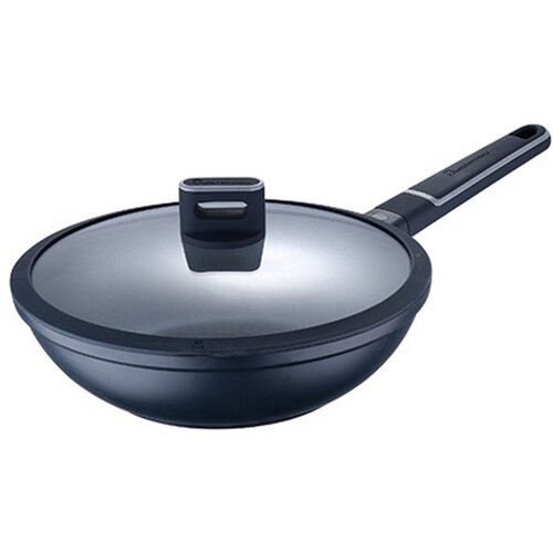 Vok ponev Masterpro Indigo Črna Aluminij (&amp;Oslash; 28 cm) Slike