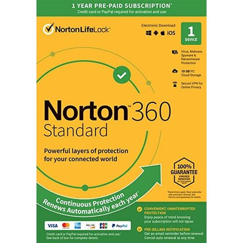 Norton 360 Standard 10GB - 1 Device 1 Year - Key GLOBAL Cene
