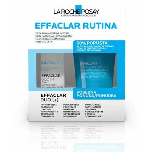 La Roche Posay effaclar rutina duo (+) krema 40 ml + gel za čišćenje 200 ml promo Cene