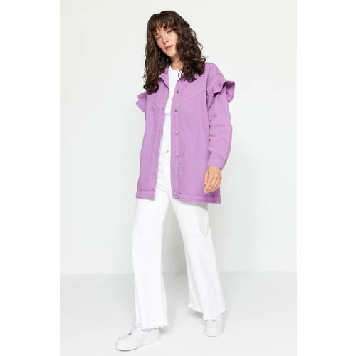 Trendyol Jacket - Purple - Regular fit