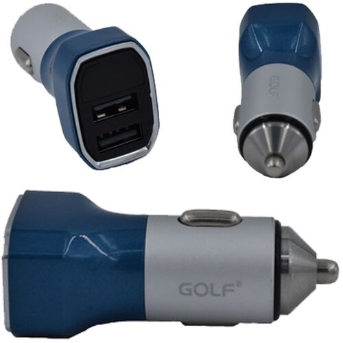  Auto punjač 2USB 3.4A GOLF GF-C09 plavi Cene