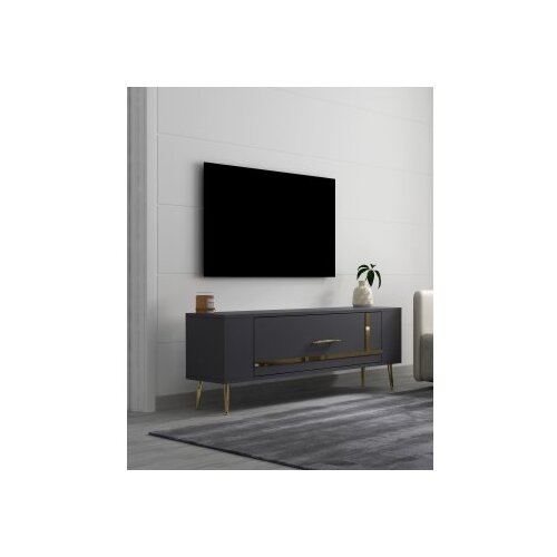 Hanah home tv polica Retrop1 anthracite gold Cene