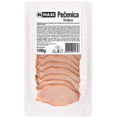 Maxi Pecenica polutrajna zast.atm.100g Cene