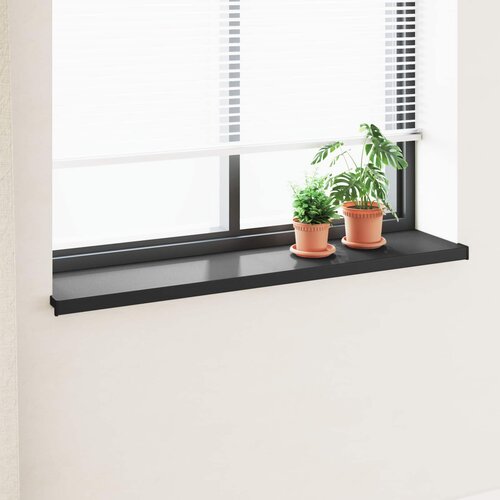  Prozorska klupčica Crno s drvenim uzorkom 140 x 35 x 4,5 cm PVC Cijene