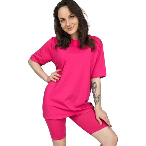 Pri Set of cotton t-shirt oversize shirt short leggings SPIREL Slike