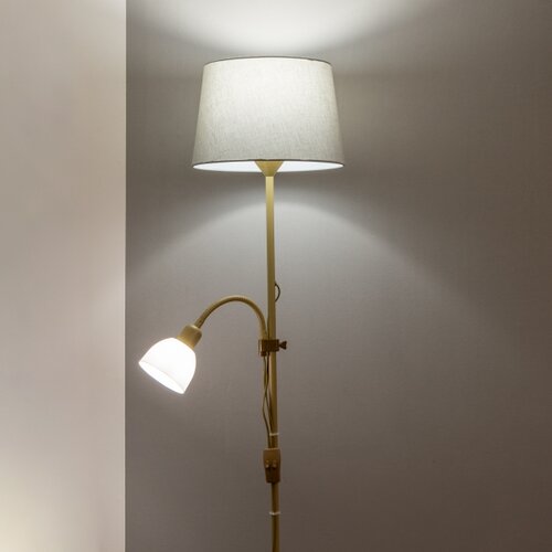  brilagi - podna lampa ceria 1xE27/100W/230V + 1xE14/25W zlatna/siva Slike