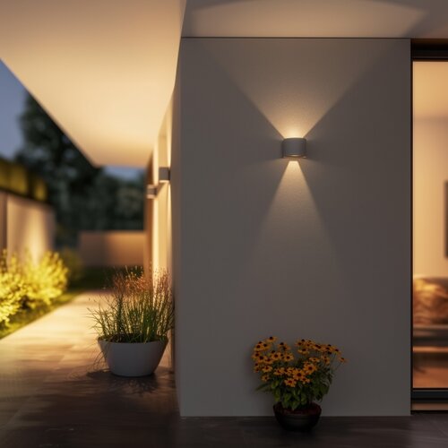  Brilagi - LED spolja&amp;scaron;nje zidno svetlo RONDO LED/6W/230V siva IP54 Slike