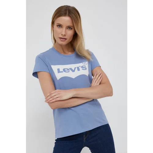 Levi's T-shirt modra barva