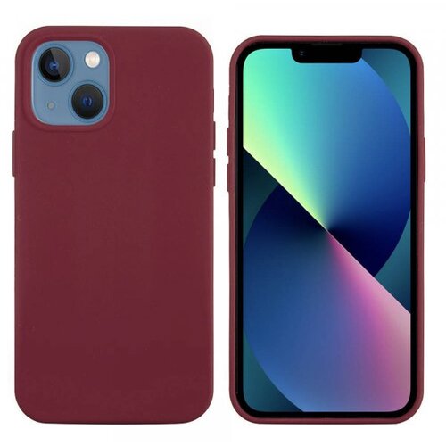  Liquid silikonski ovitek za iPhone 13 6.1 - bordo rdeč Slike