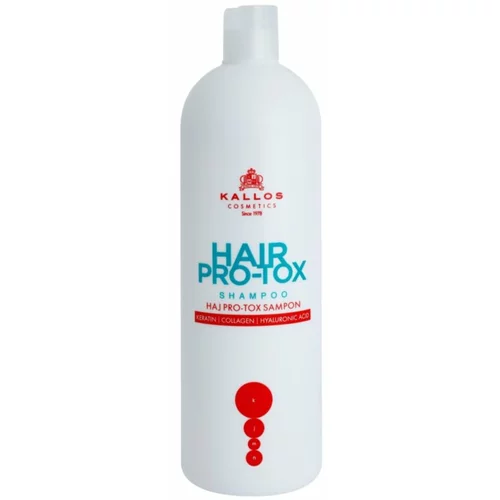 Kallos Cosmetics Hair Pro-Tox šampon za suhe in poškodovane lase 1000 ml za ženske