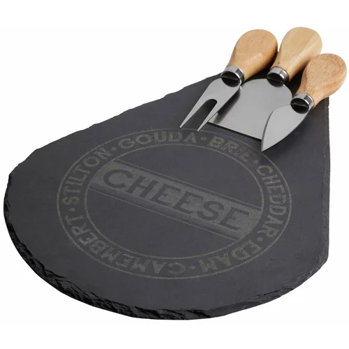 Premier Housewares Set daska za rezanje i 3 noža za sir Cheese