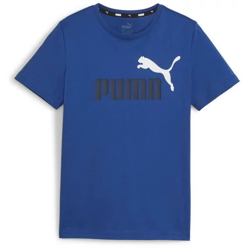 Puma Majice s kratkimi rokavi ESS+ 2 COL LOGO TEE B Modra