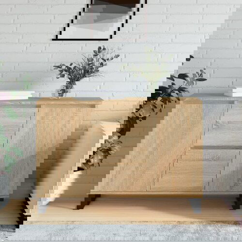 VidaXL Komoda boja hrasta sonome 104x35x70 cm od konstruiranog drva Slike