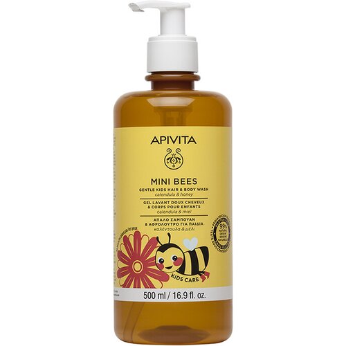 Apivita mini bees nežni šampon za kosu i krema za kupanje, 500 ml Cene