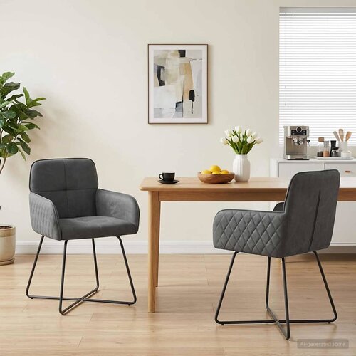  Trpezarijske stolice 2 pcs Bar&scaron;un Tamnosiva 59 x 56,5 x 86 cm Cijene