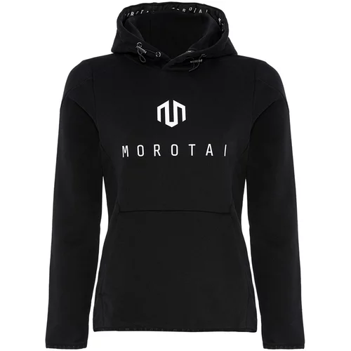 MOROTAI Sweater majica crna / bijela