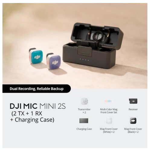 Dji Mikrofon Mic Mini 2S (2 TX + 1 RX + Charging Case) Cene