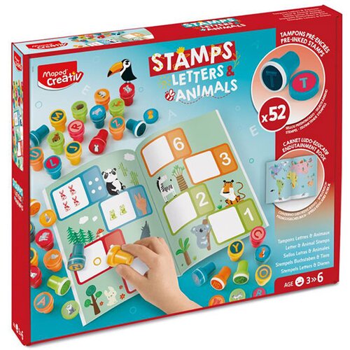 Maped Set za ustvarjanje &amp;Scaron;tampiljke Črke in Živali Slike