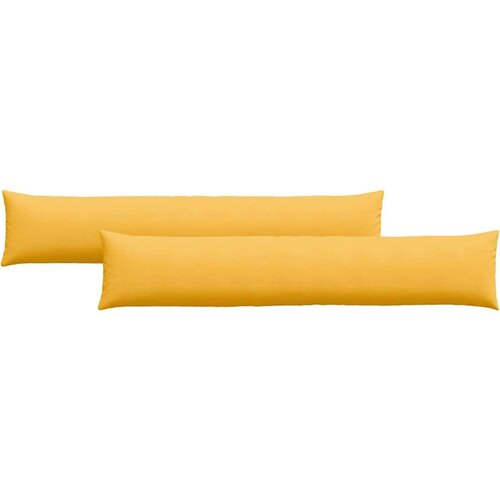 VidaXL jastučići za sofu 2 pcs svijetlo žuta 200 x 40 cm Slike