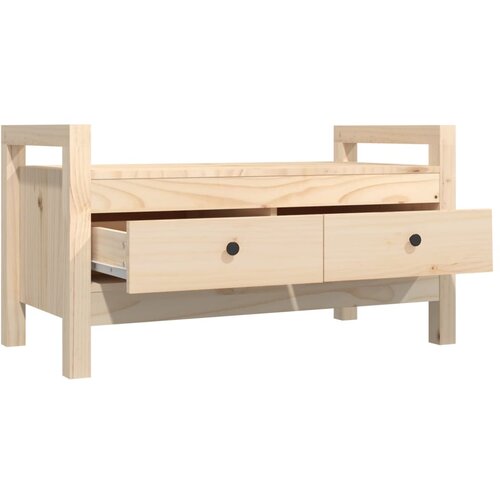  Klupa za hodnik 80x40x43 cm od masivne borovine Slike