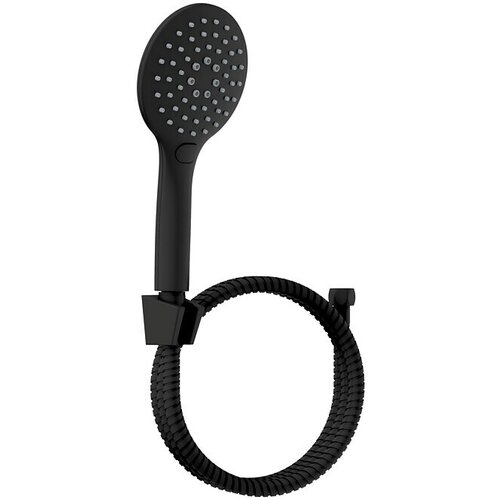 CAMARGUE Maui Tuš slušalica s držačem i crijevom (3 Kom., Promjer ručnog tuša: 12,5 cm, Crna) + BAUHAUS jamstvo 5 godina Cijene