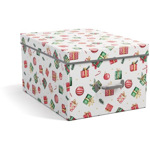 Bigso Kartonska kutija za pohranu s poklopcem/dekorativna 37x50x15 cm Engla Christmas Storage – Cijene
