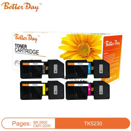 BetterDay toner C-TK5230 c (low temperature toner) zam. kaseta za kyocera cyan 2.2k Slike