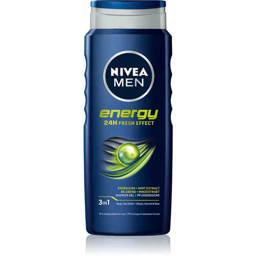Nivea Men Energy gel za prhanje za moške 500 ml