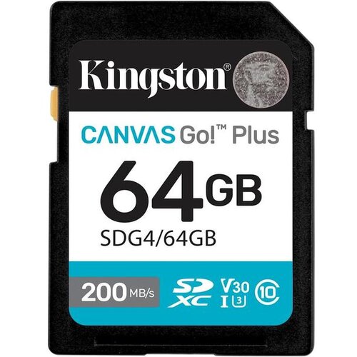 Sd KINGSTON 64 GB CANVAS GO PLUS Slike