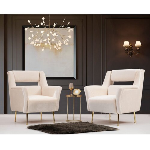  Fotelja Mira 79x93x76cm Krem Cene