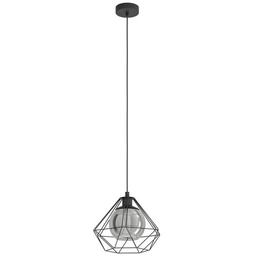 Eglo Viseća lampa VERNHAM E27 32,5 cm crna/dimljena 43482 Slike