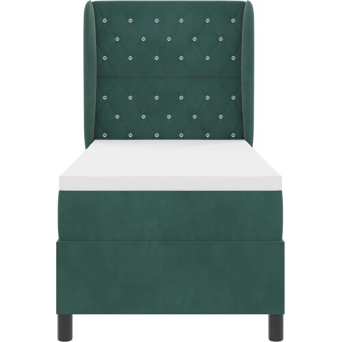 Box Spring Krevet s Madracem Tamno Zelena 80x200 cm Bar&amp;scaron;un Slike