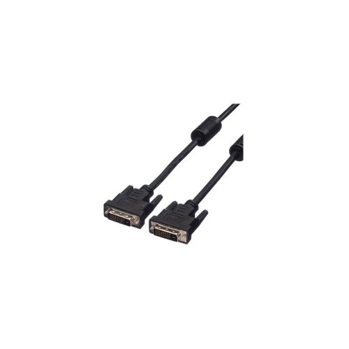 Value DVI priključni kabel DVI-D 24+1-polni utikač 3.00 m crna 11.99.5535 sa zaštitom, mogućnost vijčanog spajanja DVI k Cijene