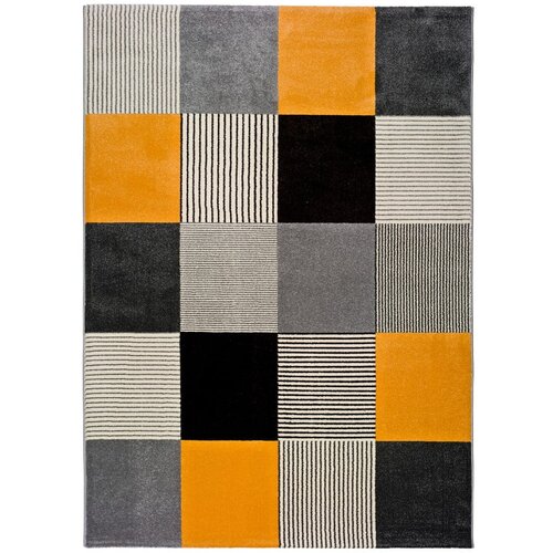 Universal narančasto-sivi tepih Gladys Lento, 140 x 200 cm Slike